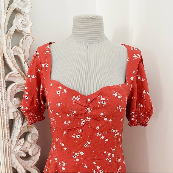 NWT Dynamite Floral Red Dress - Picture 4 of 6